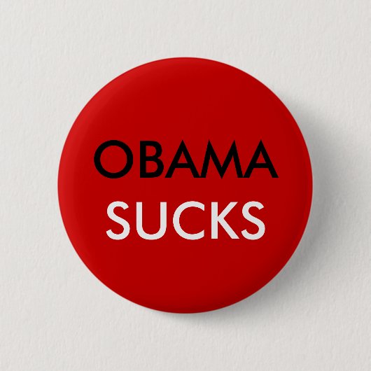 BADGE ROND 5 CM OBAMA, SUCE (Devant)