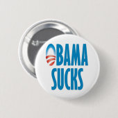Badge Rond 5 Cm Obama suce (Devant & derrière)