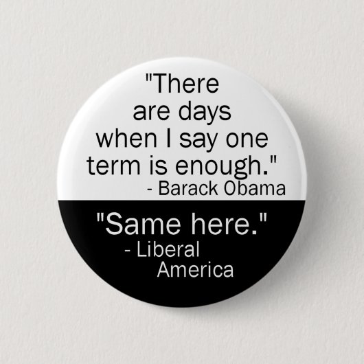 Badge Rond 5 Cm Obama un bouton de terme (Devant)