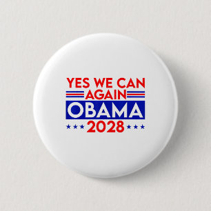 Badge Rond 5 Cm Obama Vintage rétro patriotique 2028