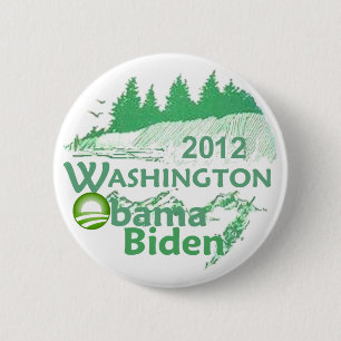 BADGE ROND 5 CM OBAMA WASHINGTON