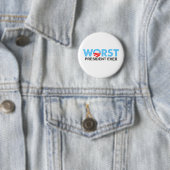 Badge Rond 5 Cm Obama WorstEver (En situation)