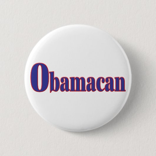 Badge Rond 5 Cm Obamacan (Devant)