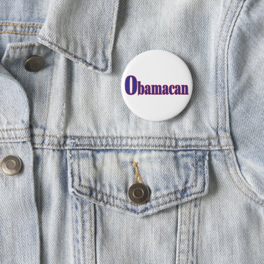 Badge Rond 5 Cm Obamacan (En situation)