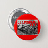 BADGE ROND 5 CM OBAMACARE (Devant & derrière)