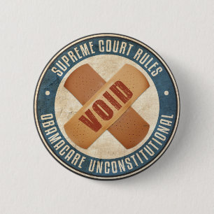 Badge Rond 5 Cm Obamacare inconstitutionnel