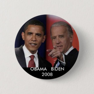 Badge Rond 5 Cm obamadebate, OBAMA BIDEN2008