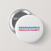 Badge Rond 5 Cm Obamanomics (Devant & derrière)