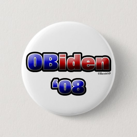 Badge Rond 5 Cm OBiden '08 (Devant)