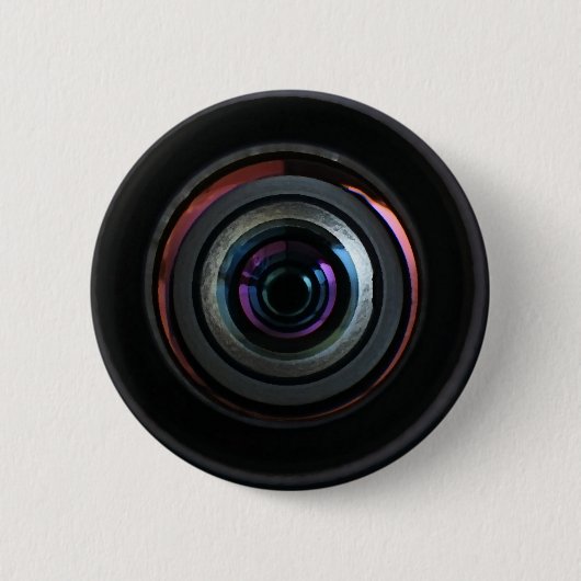 Badge Rond 5 Cm Objectif de caméra (Devant)