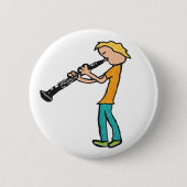 Badge Rond 5 Cm Oboe (Devant)