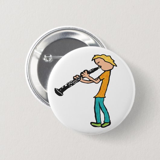 Badge Rond 5 Cm Oboe (Devant & derrière)
