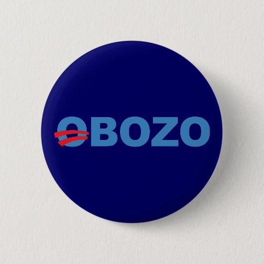 Badge Rond 5 Cm Obozo Obama (Devant)