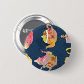 Badge Rond 5 Cm Obsession du thé (Devant & derrière)