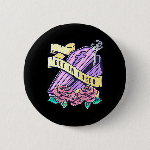 Badge Rond 5 Cm Obtenez Dans Loser Coffin Pastel Goth Kawaii Hallo