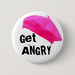 Badge Rond 5 Cm Obtenez fâché