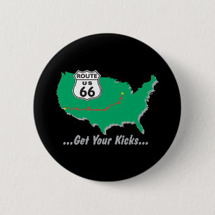 Badge Rond 5 Cm Obtenez vos éruptions sur l'itinéraire 66