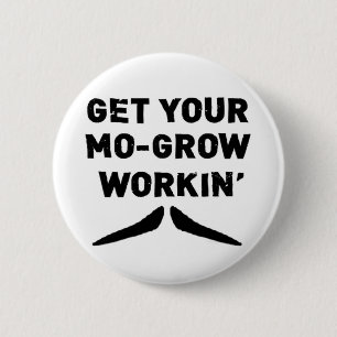 Badge Rond 5 Cm Obtenez votre MOIS élèvent le bouton fonctionnan