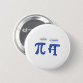 Badge Rond 5 Cm Obtenez vrai soit rationnel (Devant & derrière)