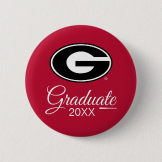 Badge Rond 5 Cm Obtention du diplôme de l'Université de Géorgie |