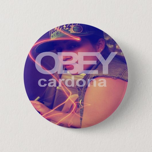 Badge Rond 5 Cm OBYLES : Cardona (Devant)