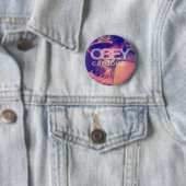 Badge Rond 5 Cm OBYLES : Cardona (En situation)