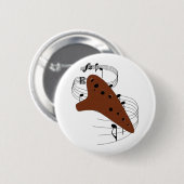 Badge Rond 5 Cm Ocarina (Devant & derrière)