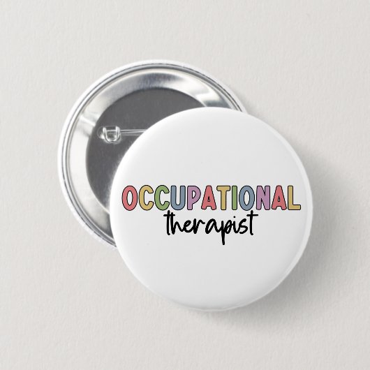 Badge Rond 5 Cm Occupational Therapeuy (Devant & derrière)