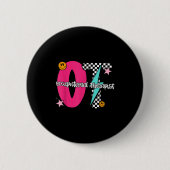 Badge Rond 5 Cm Occupational Therast Retro Checkered Ot Graduation (Devant)