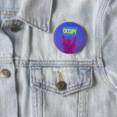 BADGE ROND 5 CM OCCUPEZ (En situation)