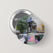 Badge Rond 5 Cm Occupez ClevButtoneland (Devant & derrière)