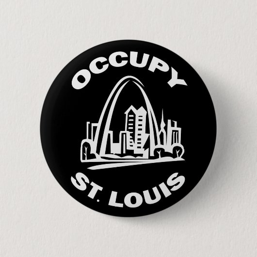 Badge Rond 5 Cm Occupez St Louis (Devant)