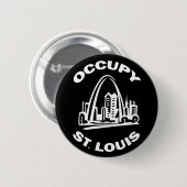 Badge Rond 5 Cm Occupez St Louis (Devant & derrière)