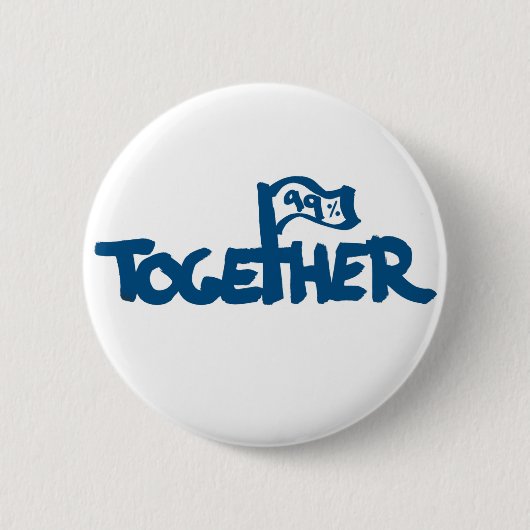 Badge Rond 5 Cm Occupez Wall Street (Devant)