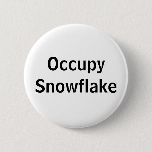Badge Rond 5 Cm Occupy Snowflake (Devant)