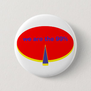 Badge Rond 5 Cm "occupy Wall Street we are the 99 percent"