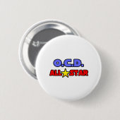 Badge Rond 5 Cm OCD All Star (Devant & derrière)