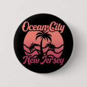 Badge Rond 5 Cm Ocean City, New Jersey (Devant)