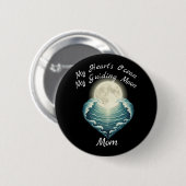 Badge Rond 5 Cm Ocean Heart Guiding Moon Mom (Devant & derrière)