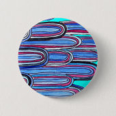 Badge Rond 5 Cm Ocean Waves aqua blue pattern (Devant)