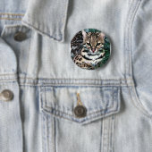 Badge Rond 5 Cm Ocelot (En situation)
