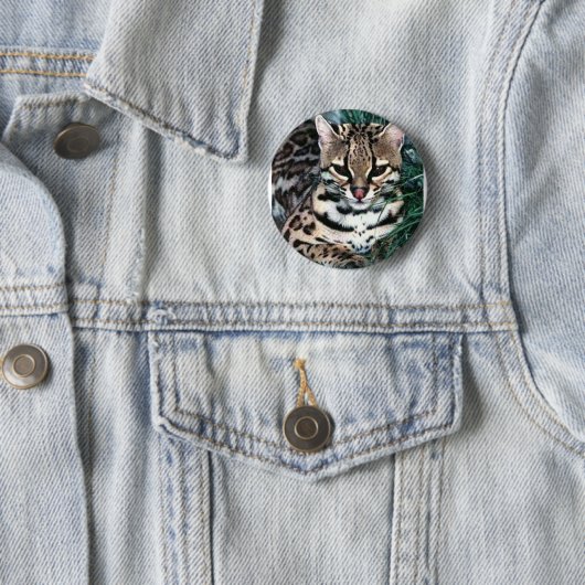 Badge Rond 5 Cm Ocelot (En situation)