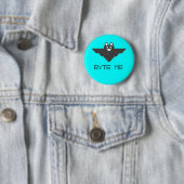 Badge Rond 5 Cm Octet j'art mignon de pixel de batte de vampire (En situation)