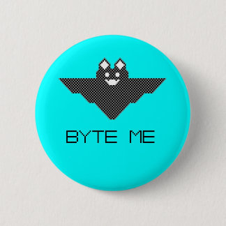 Badge Rond 5 Cm Octet j'art mignon de pixel de batte de vampire