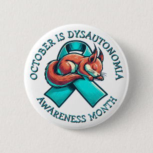 Badge Rond 5 Cm Octobre est le Mois de la Sensibilisation à la Dys