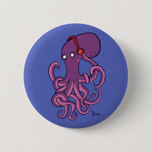 Badge Rond 5 Cm OctoJam (Devant)