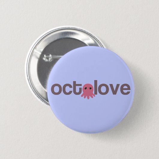 Badge Rond 5 Cm Octolove (Devant & derrière)