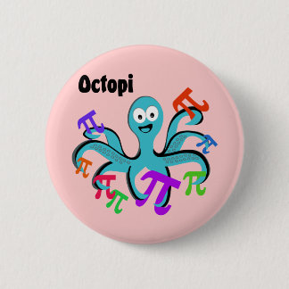 Badge Rond 5 Cm Octopi