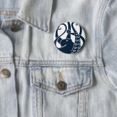 Badge Rond 5 Cm octopus squid cuttlefist (En situation)