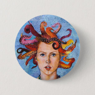 Badge Rond 5 Cm Octupi mon esprit